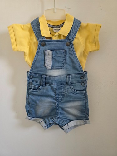 Salopette courte jean effet - en,