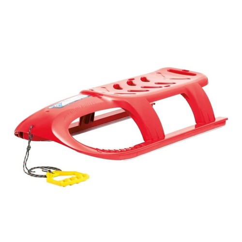Luge traîneau rouge avec