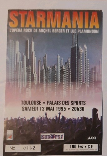 Billet ticket concert - ticket,