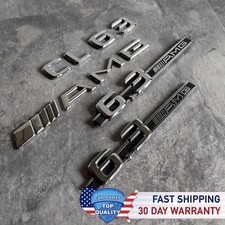 MERCEDES CL63 C216 AMG EMBLEM OEM LEFT RIGHT FRONT FENDER REAR TRUNK SYMBOL LOGO