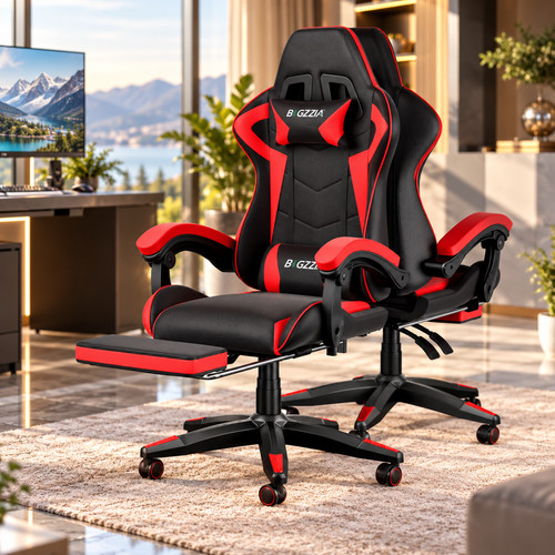 Chaise gaming ergonomique - ergonomique, noir
