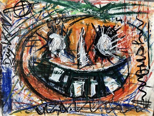 Tableau peinture halloween - tableau,
