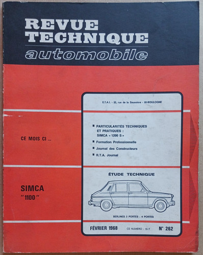Revue technique simca - revue,