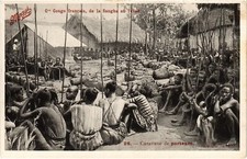 PC CHAD TCHAD CARAVAN OF ETHNIC TYPES CARRIERS (a53720)