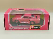 1/24 Porsche 959 Turbo Rouge 1986 Burago Made in Italy ref: 0563