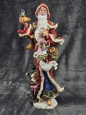 Lenox Pere Noel Santa Figurine 2005 Christmas Decor Red Coat 13 Inch Tall Doll