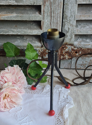 Ancien pied lampe bureau - de,
