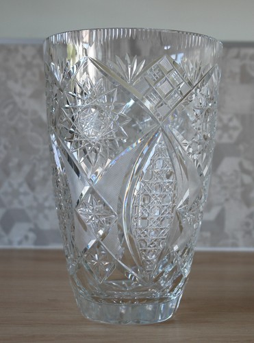 Bohemian crystal vase circa - -,