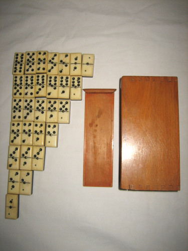 Ancien jeu dominos - jeu, &
