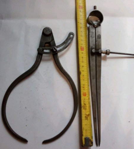 Lot compas outil ancien - 2,