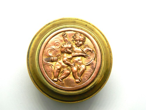 Superbe boîte laiton et - boîte,
