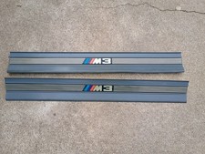 96-99 BMW E36 M3 Sedan Door Sills Trims Pair Dove Grey OEM