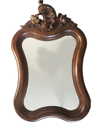 Miroir ancien chantourné - , en