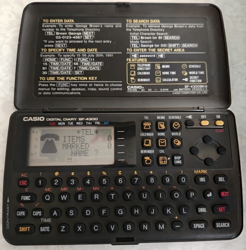 Agenda électronique casio - agenda,
