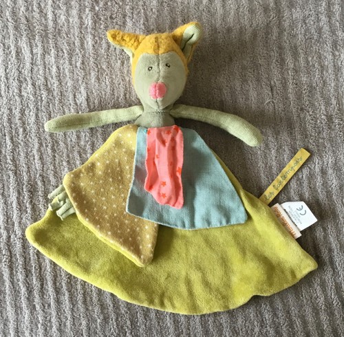 Doudou loup vert les - loup,