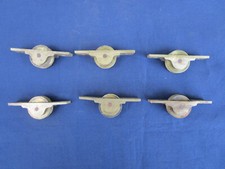 6 roulettes laiton porte