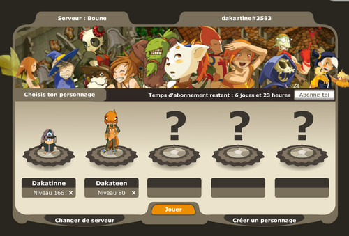 Compte dofus retro - compte,