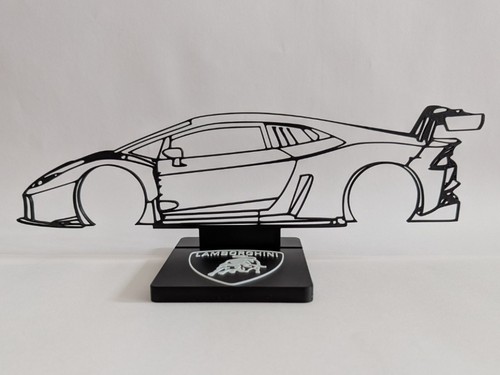 Silhouette lamborghini - silhouette, 3d