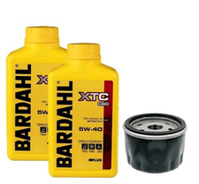 Kit D'entretien Piaggio Beverly 400 500 Bardahl Xtc 5W40 Filtre À Huile Hiflo