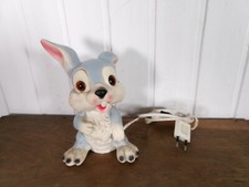 RARE Antique Walt Disney Pan Pan BAMBI 20cm Elephant Logo Rabbit Pull Lamp