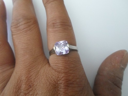 Bague argent massif carré - argent,