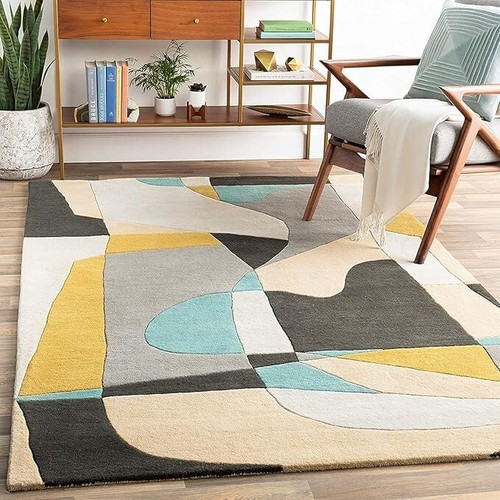 Tapis géométrique épais