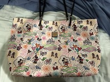 Disney Dooney And Burke Sketch Vinyl Reversible Tote