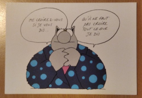 Carte postale chat geluck - le, ,