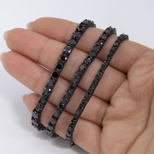 Bracelet tennis noir - de,