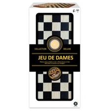 Jeu de dames en bois pliable -