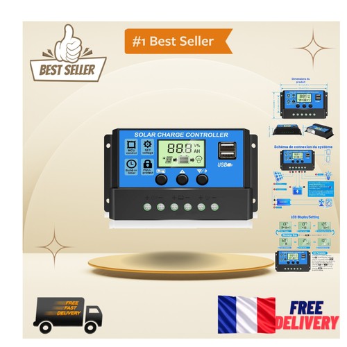 Régulateur charge solaire - charge,
