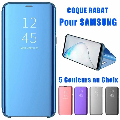 Coque rabat miroir pour - miroir,