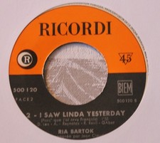 SP / 7" Juke Box Ria Bartok 