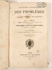SOLUTIONS RAISONNÉES DES PROBLÈMES ÉNONCÉS DANS LES ÉLÉMENTS DE GÉOMÉTRIE par...