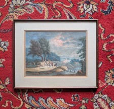 AQUARELLE Jean-Antoine CONSTANTIN D’AIX? PAYSAGE XVIII EME SIÈCLE