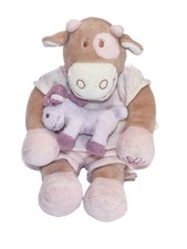 Peluche doudou musical vache