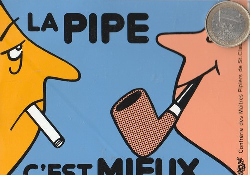 Autocollant tabac la pipe - autocollant.,