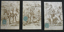3 CARTES POSTALES ANCIENNES