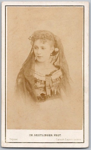 Cdv 1870 martha actrice - cdv,