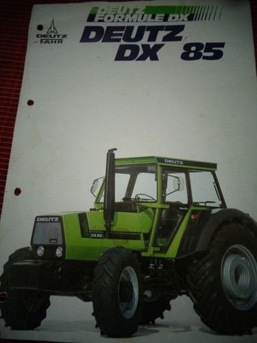 Pub tracteur deutz 85 - dx,