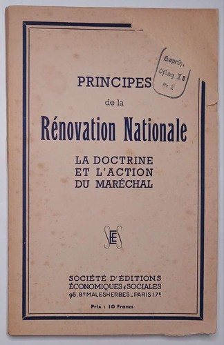 Principes rénovation - principes, de