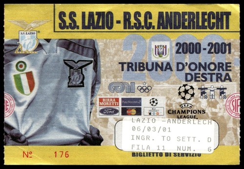Billet 2001 lazio rsc - ss, vs