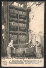 CPA Charleroi, Charbonnage, Remonte des bennes 