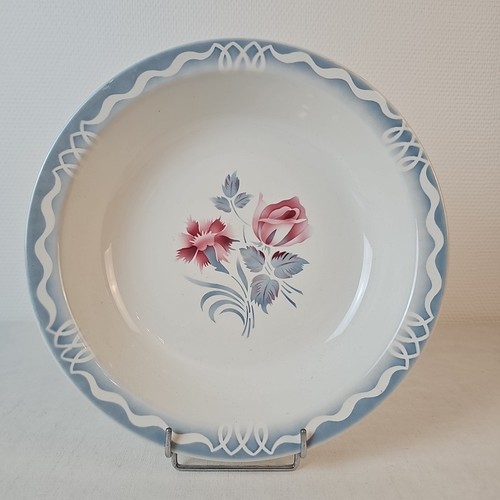 Plat rond creux - plat, décor