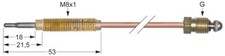 FALCON 535480011 Thermocouple raccord robinet à gaz M8x1 longueur 320 mm