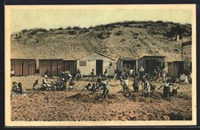 Old postcard Bredene s. Mer, La Plage 