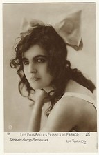 PORTRAIT OF ONE OF THE MOST BEAUTIFUL WOMEN OF FRANCE-PHOTOGRAPH BY ALFRED NOYER