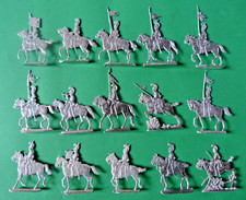 Tin plates - tin figures - 15 French spearmen First Empire