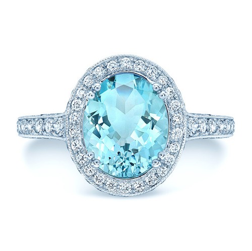 14k blanc ovale - blanc,
