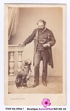 HOMME & SON CHIEN, DOG, CDV DELSART à VALENCIENNES, 1870 -DD10